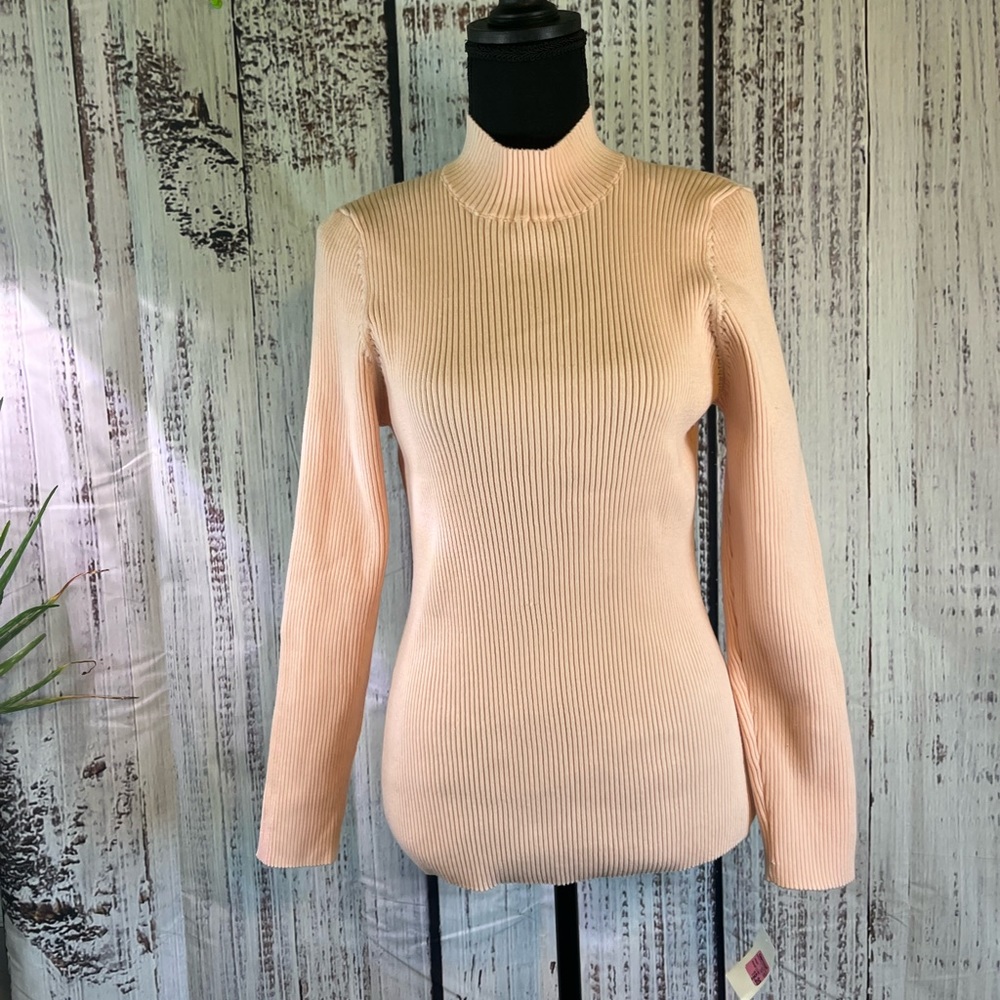 NWT, Grace And Karma Pink Blouse, Size 1x, Ribbed Pattern